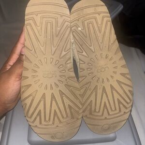 UGG Cream and Tan Classic Boots